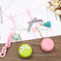 Werbe-süße Farbe Macaron Plastik keychain Hersteller